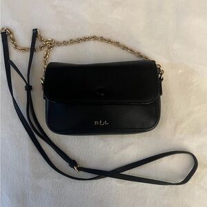 🩷 RALPH LAUREN Black Newbury Tech Mini Crossbody🩷